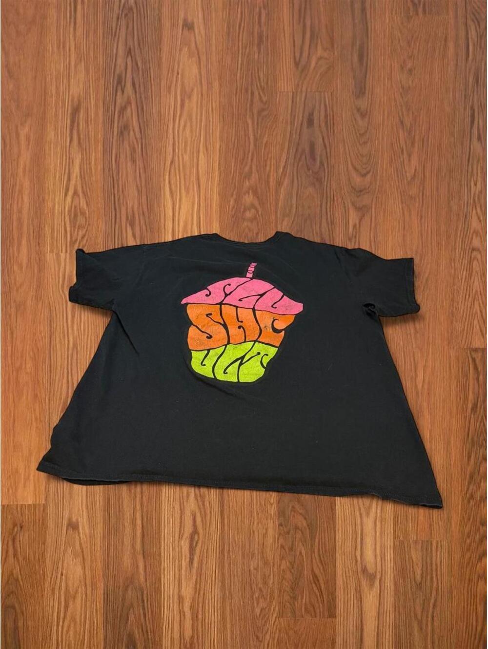 Slush Cult T Shirt Large Black Cupcake Graphic Slush Cult Skater Streetwear